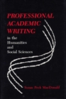 Image for Professional Academic Writing in the Humanities and Social Sciences