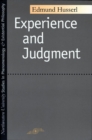 Image for Experience and judgment  : investigations in a genealogy of logic