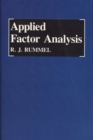 Image for Applied Factor Analysis