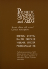 Image for Phonetic Readings of Songs and Arias
