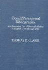 Image for Occult/Paranormal Bibliography