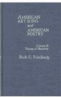 Image for American Art Song and American Poetry : v. 2 : Voices of Maturity