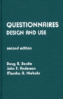 Image for Questionnaires : Design and Use