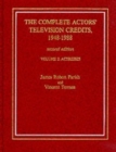 Image for The Complete Actors&#39; Television Credits, 1948-1988 : Actresses