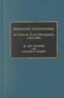Image for Response Recordings : An Answer Song Discography, 1950-1990