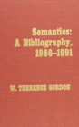 Image for Semantics : A Bibliography, 1986-1991