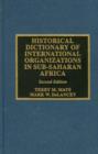 Image for Historical Dictionary of International Organizations in Sub-Saharan Africa