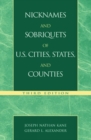 Image for Nicknames and Sobriquets of U.S. Cities, States, and Counties