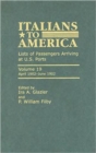 Image for Italians to America : April 1902 - June 1902: Lists of Passengers Arriving at U.S. Ports