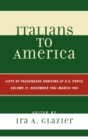 Image for Italians to America, November 1902 - March 1903