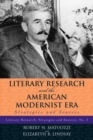 Image for Literary Research and the American Modernist Era : Strategies and Sources