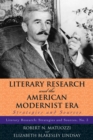 Image for Literary research and the American modernist era: strategies and sources : no. 3