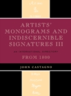 Image for Artists&#39; Monograms and Indiscernible Signatures III