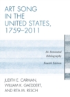 Image for Art Song in the United States, 1759-2011 : An Annotated Bibliography