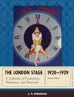 Image for The London stage 1920-1929  : a calendar of productions, performers, and personnel