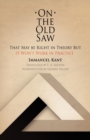 Image for On the old saw  : that may be right in theory but it won&#39;t work in practice