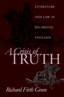 Image for A crisis of truth  : literature and law in Ricardian England