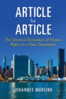 Image for Article by article  : the Universal Declaration of Human Rights for a new generation