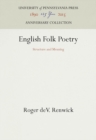 Image for English Folk Poetry