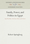 Image for Family, Power, and Politics in Egypt : Sayed Bey Mare--His Clan, Clients, and Cohorts