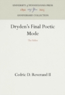Image for Dryden&#39;s Final Poetic Mode : The Fables