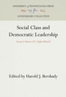 Image for Social Class and Democratic Leadership