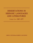 Image for Dissertations in Hispanic Languages and Literatures