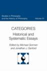 Image for Categories: historical and systematic essays.