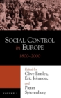 Image for Social Control in Europe, 1800-2000