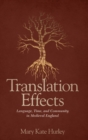 Image for Translation effects  : language, time, and community in medieval England