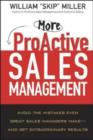 Image for More proactive sales management  : avoid mistakes even great sales managers make, and get extraordinary results