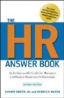 Image for The HR answer book  : an indispensable guide for managers and human resources professionals