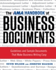 Image for The AMA Handbook of Business Documents: Guidelines and Sample Documents That Make Business Writing Easy