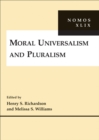 Image for Moral universalism and pluralism