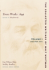 Image for Prose Works 1892: Volume I : Specimen Days