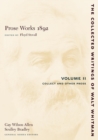 Image for Prose Works 1892: Volume II : Collect and Other Prose