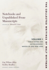 Image for Notebooks and Unpublished Prose Manuscripts: Volume I : Family Notes and Autobiography, Brooklyn and New York