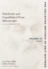 Image for Notebooks and Unpublished Prose Manuscripts: Volume III