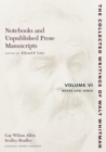 Image for Notebooks and Unpublished Prose Manuscripts: Volume VI : Notes and Index