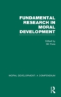 Image for Fundamental Research in Moral Development