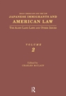 Image for Japanese Immigrants and American Law