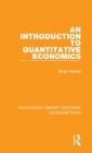 Image for An Introduction to Quantitative Economics