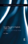 Image for Social Thought in England, 1480-1730