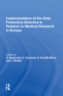 Image for Implementation of the Data Protection Directive in Relation to Medical Research in Europe