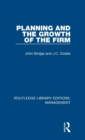 Image for Planning and the Growth of the Firm