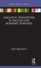 Image for Linguistic Description in English for Academic Purposes