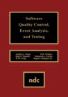 Image for Software Quality Control, Error, Analysis