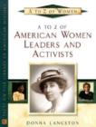 Image for A-Z of American Women Leaders and Activists