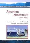 Image for American modernism (1910-1945)