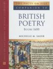 Image for Companion to British Poetry Before 1600